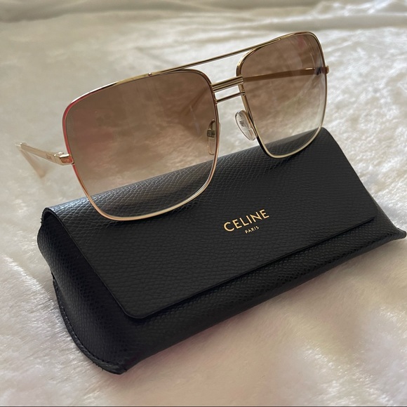 CELINE Sunglasses CL 41808/S Gold - Picture 2 of 13